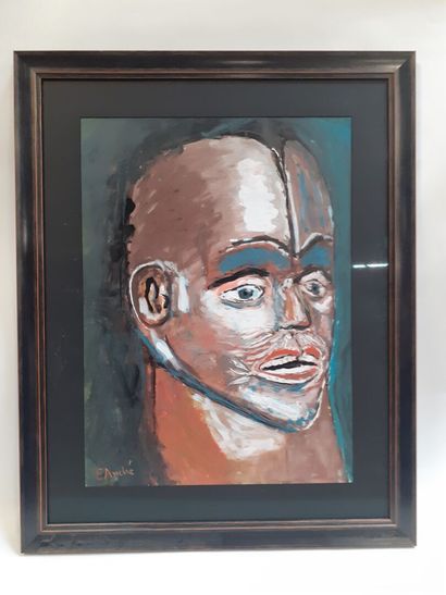 null E. André,
portrait Bembé
huile sur papier
63 cm x 46 cm