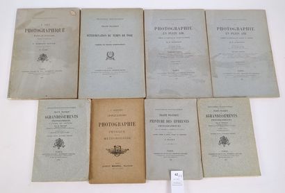 Lot de six ouvrages en 8 volumes du XIXe...