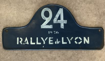 LYON 
Plaque du Rallye de Lyon 1936 
Concurrent...