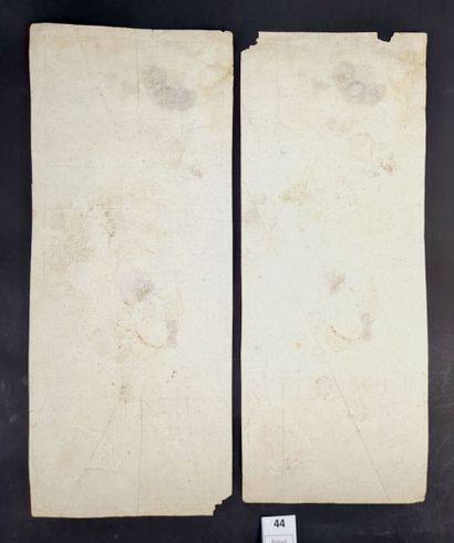 null AMMAN, Jost (1539 - 1591). Deux planches de 3 bois gravés chacune servant à...