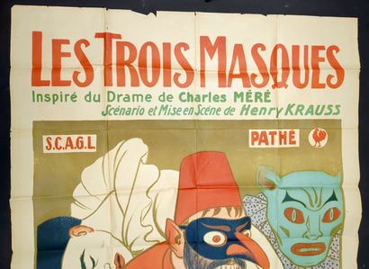 null BARRERE, Adrien (d'après). Les Trois Masques. Inspiré du drame de Charles Méré....