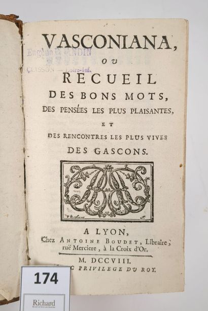 RECUEIL DE GASCONNADES. [MONTFORT (François...