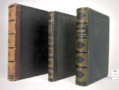 [Histoire Naturelle]. Réunion de 3 volumes...
