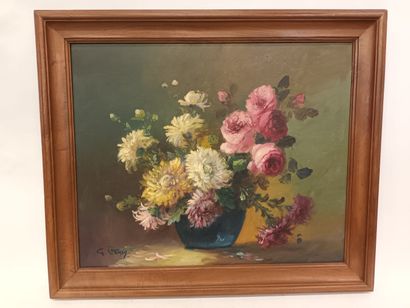 Bouquet de fleurs
huile sur toile
50 x 61...