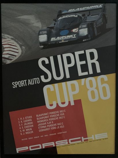 PORSCHE SUPER CUP', 1986
Affiche commémorative...