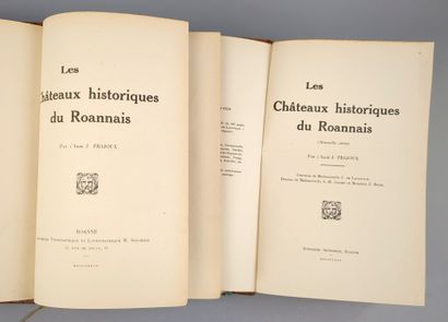 null [Loire]. PRAJOUX (abbé) : Les Châteaux historiques du Roannais.
Roanne, Imprimerie...