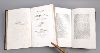 null [Dauphiné]. CHAPUYS-MONTLAVILLE (Alceste baron de). Histoire du Dauphiné. Paris,...