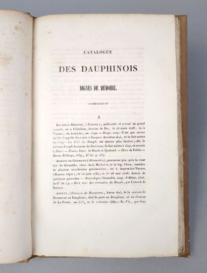 null COLOMB de BATINES (Paul Colomb dit). Catalogue des Dauphinois dignes de mémoire....