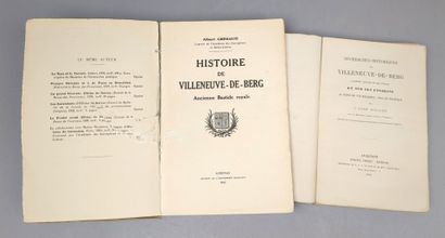 null [Ardèche]. Lot de 2 monographies consacrées à Villeneuve de Berg:

1/ GRIMAUD...