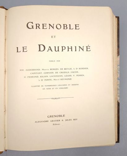 null [Dauphiné]. [COLLECTIF] Grenoble et le Dauphiné. Grenoble, Alexandre Gratier...
