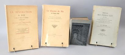 null [Drôme] Lot de 4 ouvrages relatifs à Die:

1/ CHEVALIER (Chanoine Jules). La...