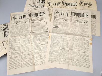 null (Journaux). [Recueil de 17 numéros de 4 journaux de l'Ardèche, parus de 1941...