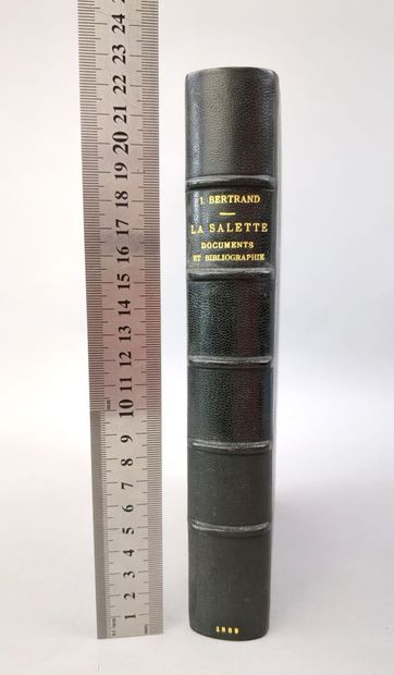 null [Dauphiné]. BERTRAND (Isidore). La Salette. Documents et bibliographie, pour...
