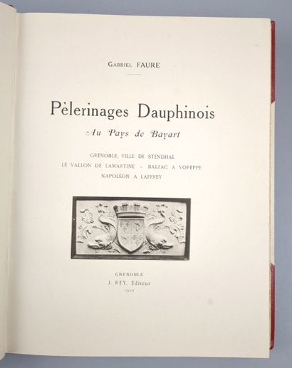 null [Dauphiné]. FAURE (Gabriel). Pèlerinages Dauphinois. Au Pays de Bayart. Grenoble,...