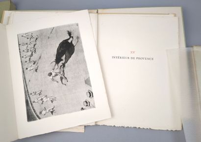 null [Provence]. Réunion de 2 volumes grands in-4 illustrés par Reine Cimière:

1/...