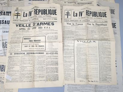 null (Journaux). [Recueil de 17 numéros de 4 journaux de l'Ardèche, parus de 1941...