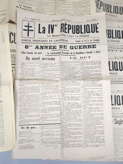 null (Journaux). [Recueil de 17 numéros de 4 journaux de l'Ardèche, parus de 1941...