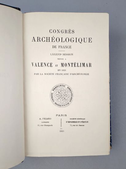 null FORMIGE (Jules), DESHOLIERES, FONT-REAULX, …. Congrès archéologique de France....