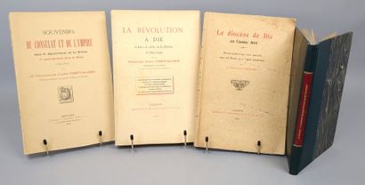 null [Drôme]. Lot de 4 ouvrages relatifs à Die: 

1/ ARNAUD (Eugène). Histoire de...