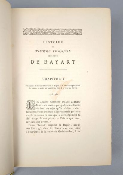 null TERREBASSE (Alfred de). Histoire de Pierre Terrail, seigneur de Bayart dit le...