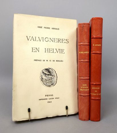 null [Vivarais]. Lot de 3 ouvrages historiques:

1/ DELARBRE (Franck). Alba Augusta...