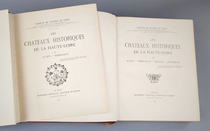 null JOURDA de VAUX (Gaston, de). Les Châteaux historiques de la Haute-Loire. Castels,...
