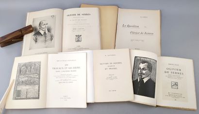 null [Vivarais]. Lot de 5 ouvrages consacrés à Olivier de Serres:

1/ VASCHALDE (Henry)....