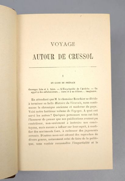null MAZON (Albin)]. Voyage autour de Crussol par le Docteur Francus. Privas, Imprimerie...