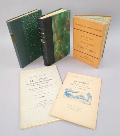null [Nuisibles]. Réunion de 3 volumes:

1/ DE LA RUE (Maurice). Les animaux nuisibles....