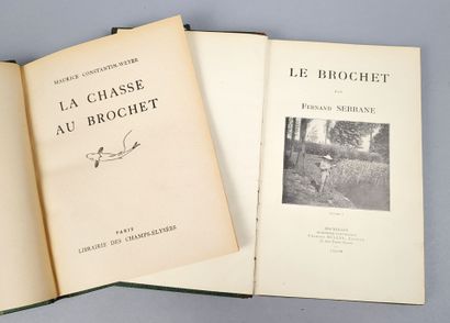 null SERRANE (Fernand) Le Brochet. Bruxelles, Bulens, 1908. Un volume in-8, demi-basane...