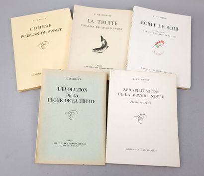 null BOISSET (Léonce de). Réunion de 5 ouvrages grand in-8 brochés, édités à Paris...