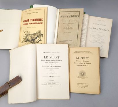null [Nuisibles]. Réunion de 3 volumes:

1/ DE LA RUE (Maurice). Les animaux nuisibles....