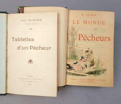 null MANORE (Jean. Tablettes d'un pêcheur. Paris, E. Nourry, 1907. Un volume in-12,...