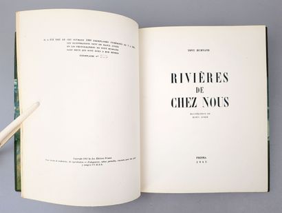 null BURNAND (Tony). Rivières de chez nous. S.l. [Paris], Prisma 1945. Un volume...