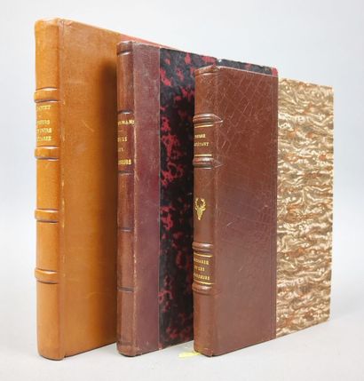 null Réunion de 3 volumes reliés:

1/ BÉMELMANS (Charles). Conseils aux chasseurs....