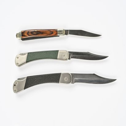 null Trois couteaux pliants de la marque allemande PUMA (Solingen Germany)

Couteau...