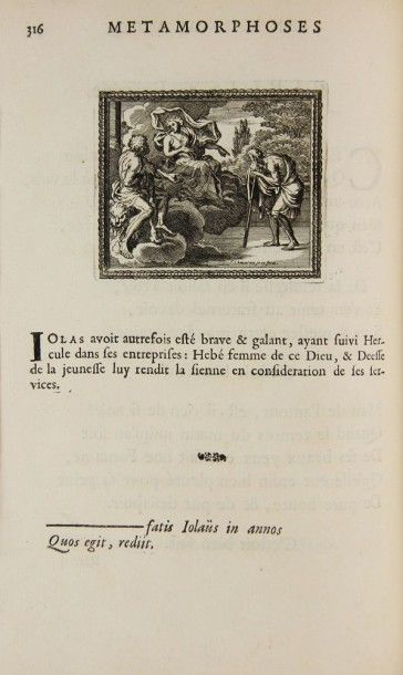 OVIDE METAMORPHOSES D'OVIDE en rondeaux, imprimez et enrichis de figures par ordre...