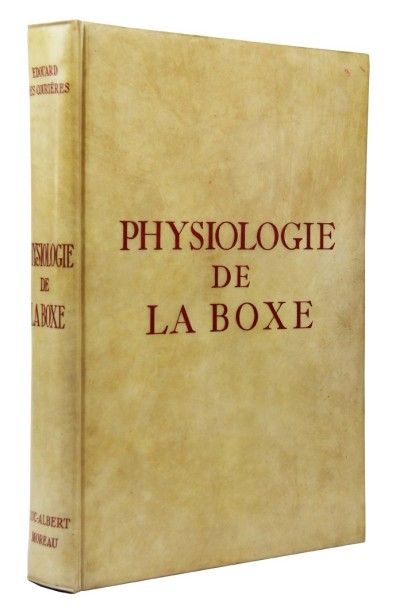 DES COURIERES PHYSIOLOGIE DE LA BOXE. Lithographies de Luc-Albert Moreau. Paris,...