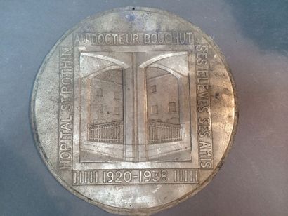 null Claudius Linossier (1893-1953) Médaille patronimique Docteur BOUCHUT hopital...