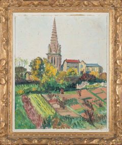 Jean COUTY (1907-1991) Paysage du Beaujolais Huile sur toile, signé en bas à droite...