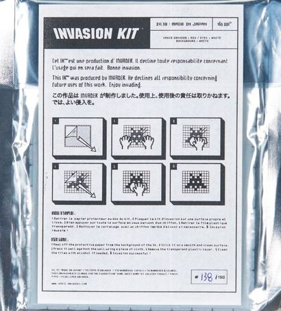 SPACE INVADER (1969) Exceptionnel collection de 13 kits d'invasion en mosaîque.La...