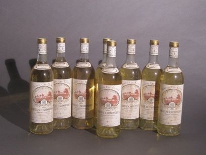 null 8 B CHÂTEAU CARBONNIEUX Blanc (5 T.L.B; e.t.h.) CC Graves 1990