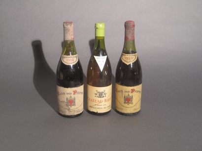 null 1 B CHATEAUNEUF DU PAPE Rouge (3,7; e.t.h. + 1 accroc; clm.s; c.s.) Clos des...