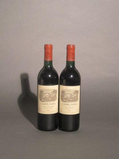 null 2 B CARRUADES DE LAFITE Pauillac 1989