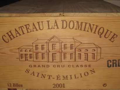 null 12 B CHÂTEAU LA DOMINIQUE (Caisse Bois) GCC St Emilion 2001