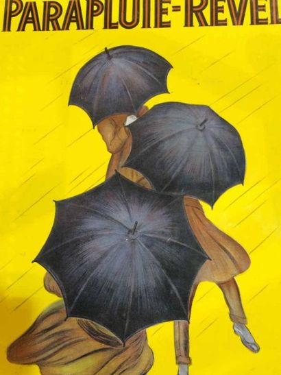 null CAPPIELO Parapluie Revel, plaque émaillée double face 65 x 44 cm