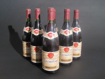 null 6 B HERMITAGE Rouge (3 e.l.a.) Guigal 1987