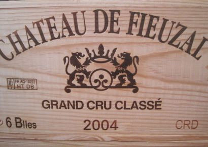 null 6 B CHÂTEAU DE FIEUZAL Rouge (Caisse Bois) CC Graves 2004