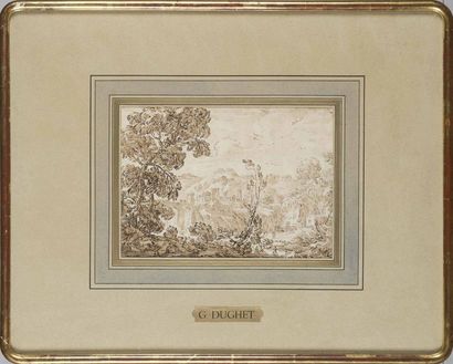 null Attribué à Bartolomeo TORREGIANI (1590-ca 1675) Une paire de paysages Plume...