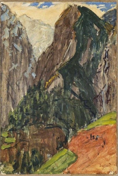 René SEYSSAUD (1867-1952) Paysage des Alpes...